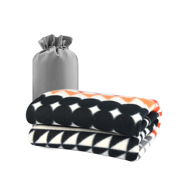 forestfish Fleece Throw Blanket Cozy Soft Portable Travel Blanket Compact