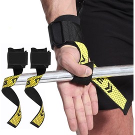 RUGNADOO Straps para Gym, MuñEqueras Gym, Agarres para Gym Ajustable, Anti-Deslizantes, Maximiza Tu Agarre en Barras y Mancuernas, para Levantamiento
