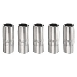 HARFINGTON 5pcs Mig Welding Gun Nozzle 0.6" Orifice KP2742-1-62R Gas Welding Gun Nozzle Copper Nickel Plating Welding Gun Accessory for 250L PRO Curve 200 MIG Gun 200A/300A/400A Parts