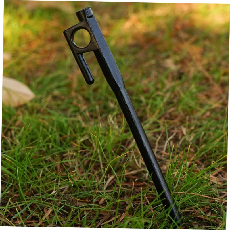 BIUDECO Strong Cast Iron Tent Nails 2pcs Camping Stakes for