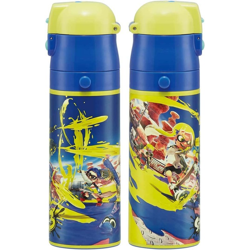 Skater SDC4-A Water Bottle, 16.5 fl oz (470 ml), Splatoon