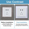 6PCS Light Switch Cover Plates, Finger Plates for Light Switches