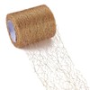 Pandahall 20 Yards Spider Web Lace Net 3 Inches Goldenrod