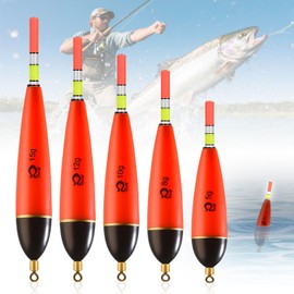 Xinlon Pack of 5 Luminous Fishing Floats Set, Floats Fishing LED, 5 g 8 g 10 g 12 g 15 g Portable Swimmer Fishing, Fishing Bobber Float for Pike, Perch, Carp, Perch, Outdoor Fishing Accessories