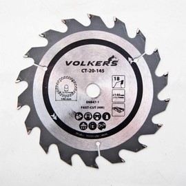 Volkers HM Circular Saw Blade Diameter 140 x 12.75 mm 18 Teeth for Hard and Wood Materials
