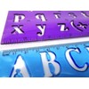 2 Alphabet Letter Number Stencils - Upper and Lower case