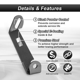 ROMELACK Ditch Hood Mount Bolt Brackets Upper LED Light Pods Bracket Compatible with Dodge Ram 2500/3500 2019-2023(No Drilling)
