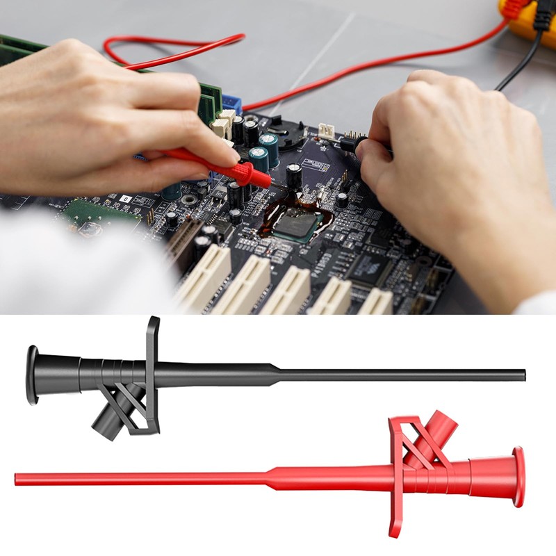 Pack of 2 Multimeter Cable Test Probe, Insulated 10 A