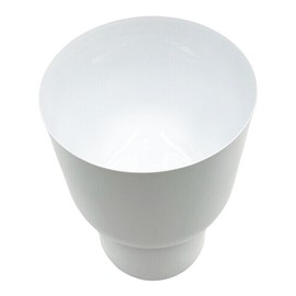 Bergamo Art 10 Inch Tall Decorative Handmade Iron Modern Flower Vase in White