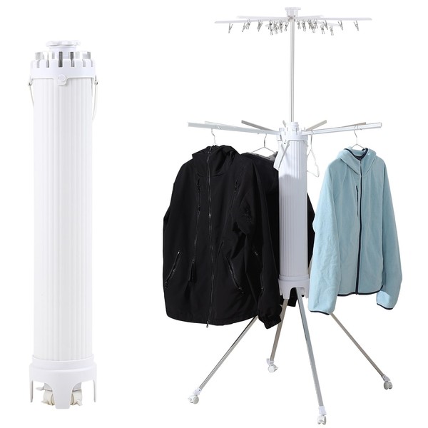FAHKNS Four-Legged Clothes Drying Rack,Portable and Foldable Drying Rack for