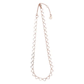 Pura Vida 14" Rose Gold or Silver Plated Heart Charm Choker Necklace - Adjustable Chain, Brass Base - 3" Extender, not known