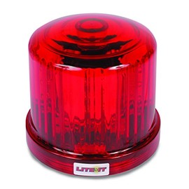 Custer HF20RL-R Red Magnetic LED Beacon, Battery Operated