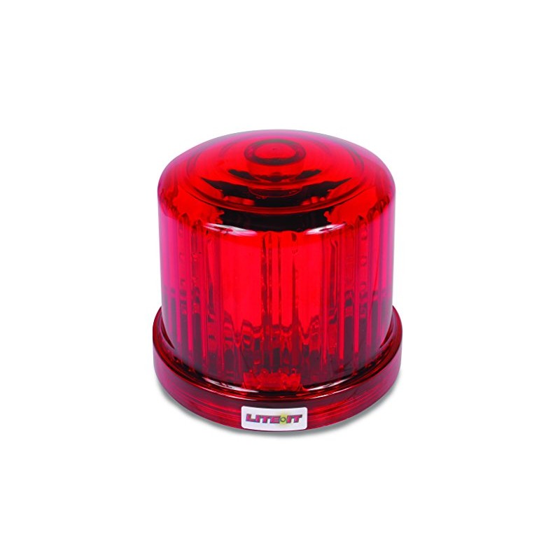 Custer HF20RL-R Red Magnetic LED Beacon, Battery Operated