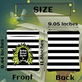 CMNIM Horror Movie Merch Gift Be-tlejuice Character Book Sleeve Reading Because Murder is Wrong Book Protector for Fan (B-tlejuice BS)