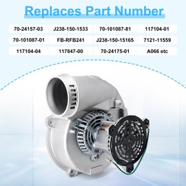 Adviace Furnace Draft Inducer Blower Fan Motor for Rheem Ruud FB-RFB241, 70-24157-03, Jakel J238-150-1533, J238-150-15165, Fasco 7021-11559, Ametek 117104-01