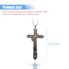 Cross Car Pendant, 2D Flat Acrylic Car Rear View Mirror