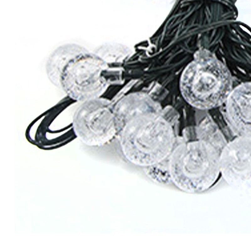 Solar String Lights Outdoor Multicolor 36ft 60 Led Crystal Globe