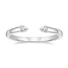 Mameloly Wedding Bands for Women Open Stackable CZ Cubic Zirconia