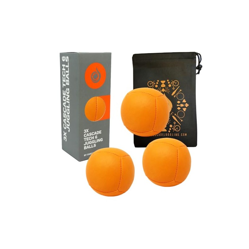 3 x Pro 110g Cascade Tech 6 Juggling Balls -