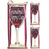 Grandma's Sippy Cup Stemmed Wine Glass with Charm and Presentation