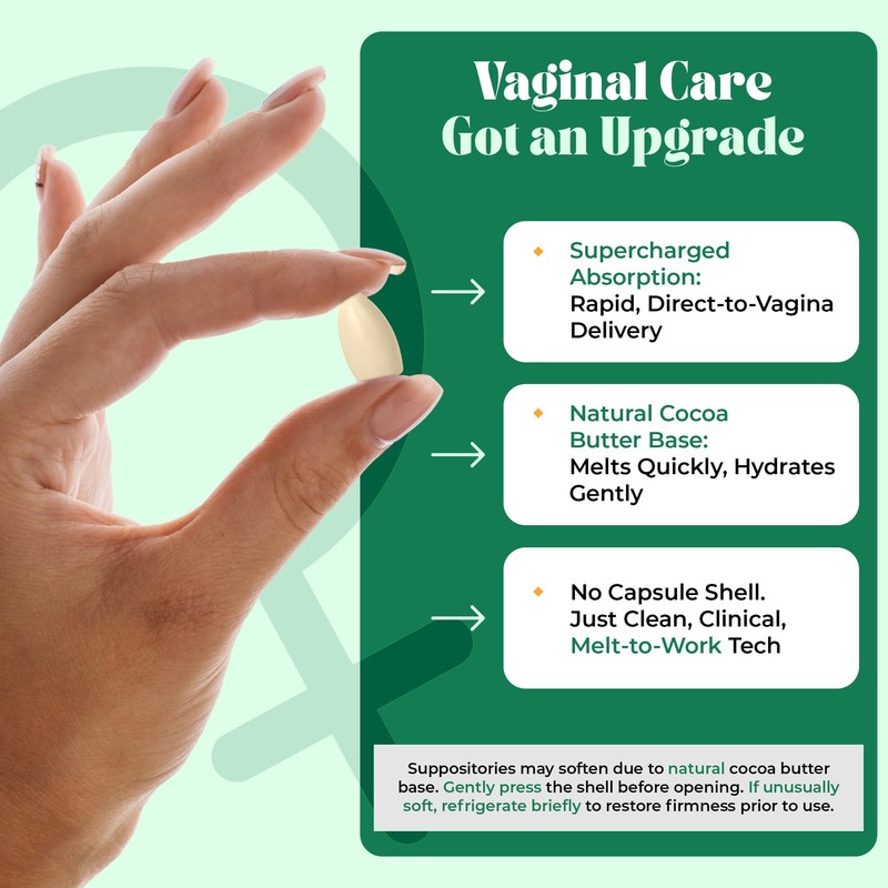 PURE WOMAN Pure Flora Vaginal Probiotic Suppository - 4 Strain