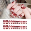 HAPVITAL 24 Pcs Popular Nail Tips, Nail Tips, Japanese Style,