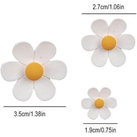 3Pcs Blue Cute Flower Fridge Magnets,Colorful Flower Fridge Magnets,3D Strong Magnets for Fridge,for Whiteboard Refrigerator Office Photo Cabinet Bulletin Board Decoration,Kitchen Utensils and Gadgets