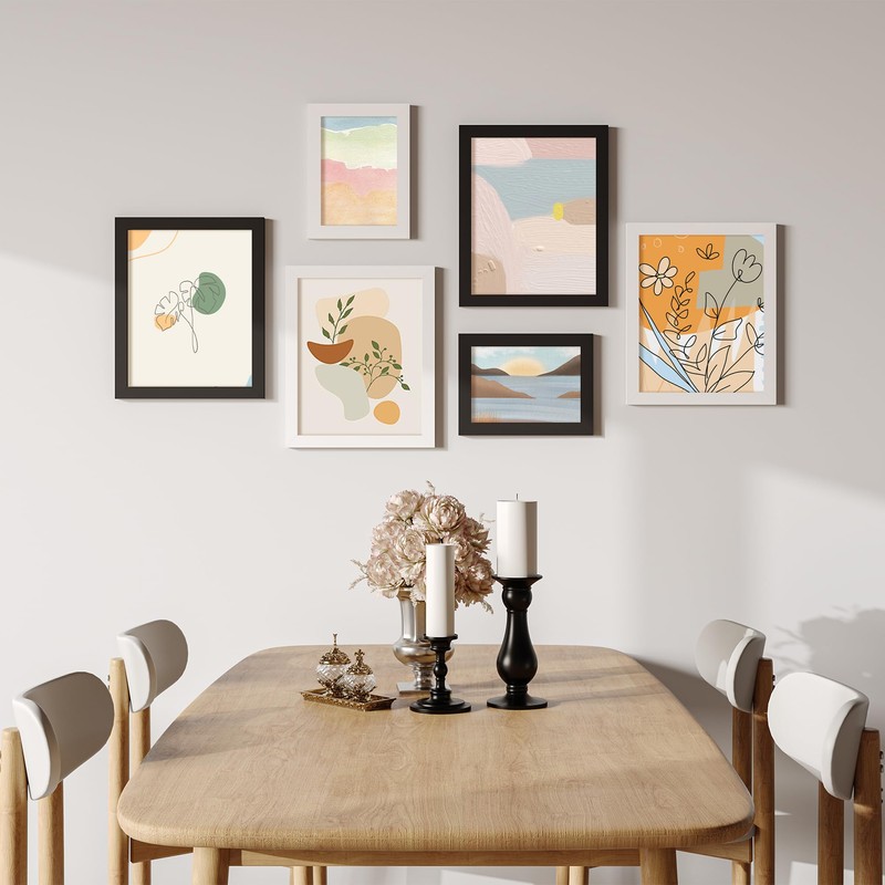 Picrit 7x9 Picture Frame, Photo Frame for Wall Mounting Display,