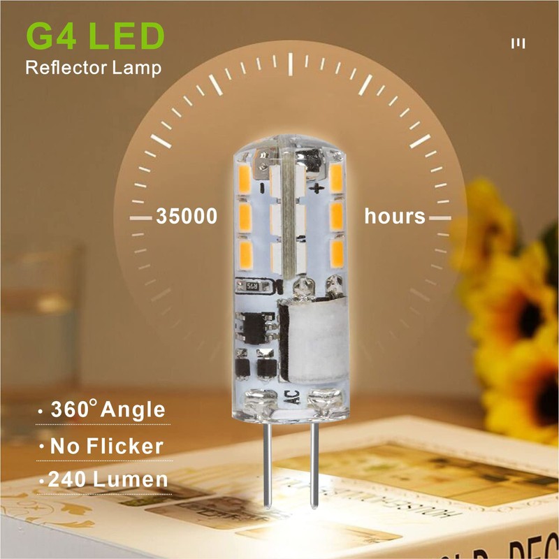 AIMEOKO G4 LED Bulb 12V (AC/DC) 2W - Warm White