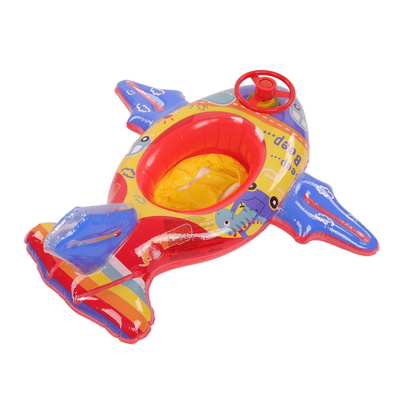 Airship Inflatable Pool Float Multifunctional Floating Swimming Raft with Steering