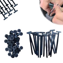 Nylon Universal Cable Tie Buckle – Self-Locking Heavy Duty Car Bumper Clips | One-Push Fastener Clips for Fender, Engine Guard, Trunk | UV Resistant, Fits 95% Vehicles (50Pcs)