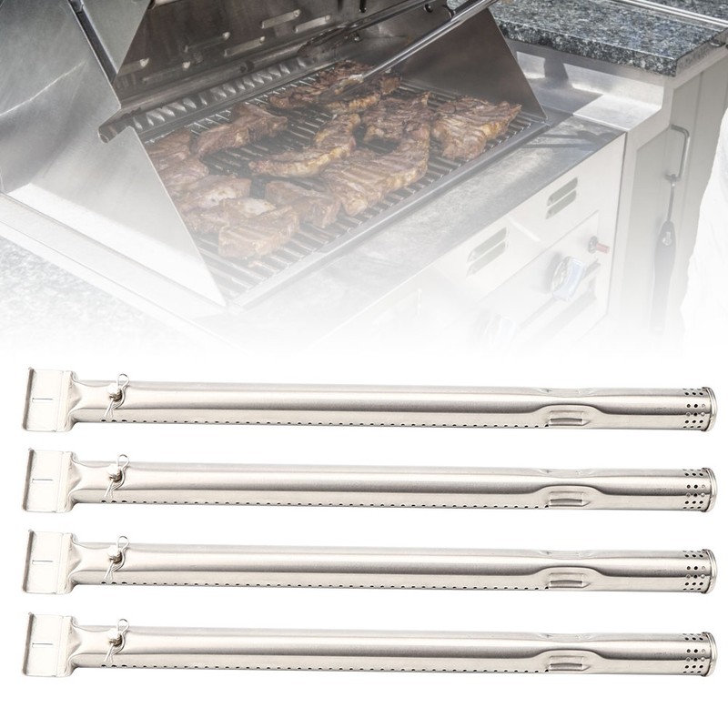 4Pcs Stainless Steel Grill Burners Tube Replacement Accessories Fit for