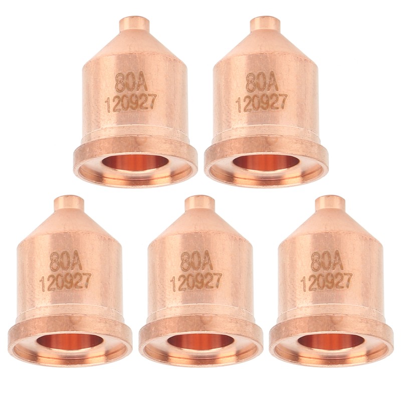 5Pcs Plasma Red Copper Nozzle Cutting Torch Tips Consumables Welding