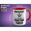 Architect Two Tone Red Edition 11oz - Architects drafting tables