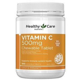 Healthy Care Vitamin C 500mg Chewable 500 Tablets