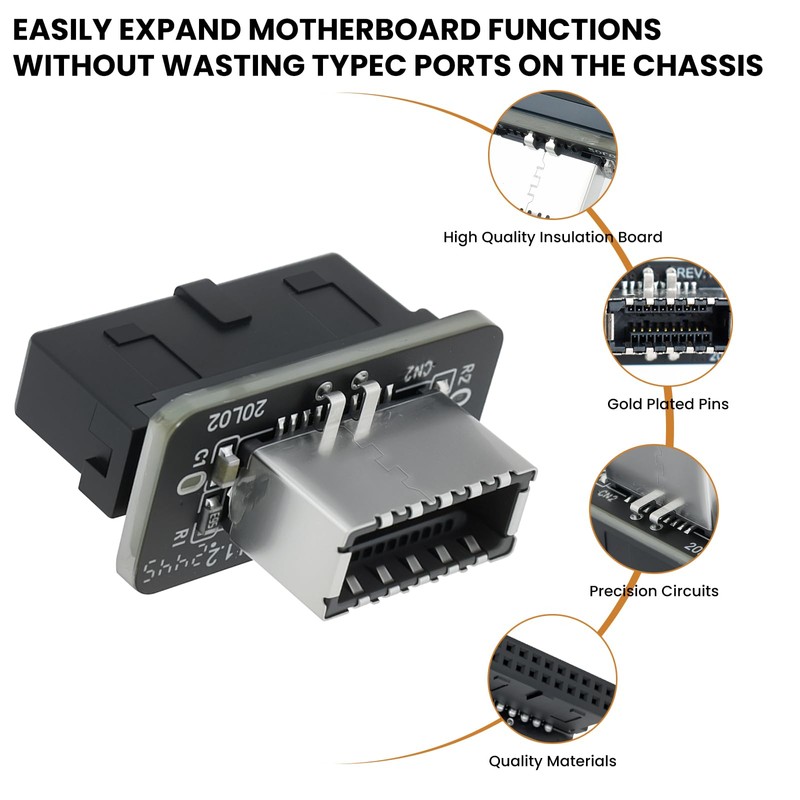 ZDRU USB 3.0 Front Panel Adapter, 19Pin USB 3.0 to