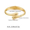 WOWORAMA Gold Teardrop Cuff Bracelets for Women Gold Waterdrop Dome