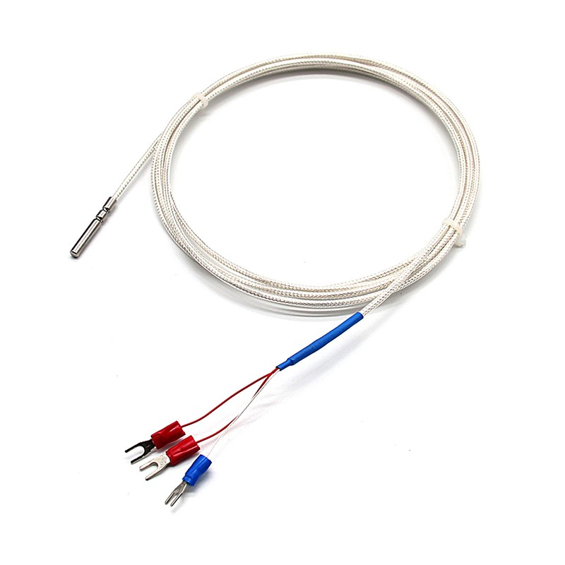 T-PRO RTD PT100 Temperature Sensors Three-wire System，Stainless Steel Probe(4×30MM) Range:-50℃-200℃