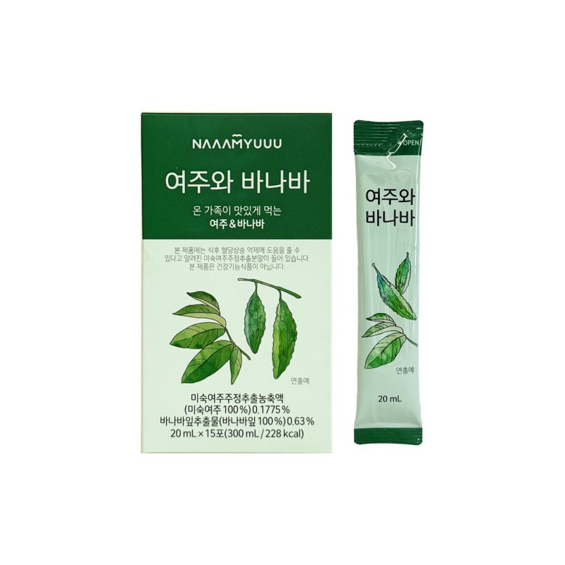 Nam Yoon-e 남유네 여주와 바나바 20ml x 15포 1개 /