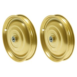 12 1/2 Inch Disc Wheel Trailer Hand Trolley Wheel Rim Klaufix DDR Gold Pack of 2