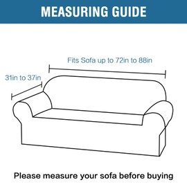 H.VERSAILTEX 2025 Jacquard Couch Slip Cover 1 Piece High Stretch Sofa Covers Furniture Protector Anti-Slip Soft Thickened Sofa Cover Washable Spiral Pattern(Sofa, Stone Blue)