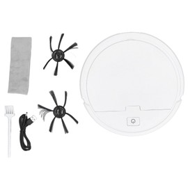 3 In 1 Mini Vacuum Cleaner USB Charging Home Suction and Mopping Sweeper Intelligent SweeperWhite