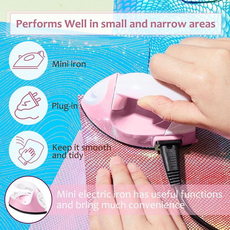 Honoson Mini Craft Iron Mini Heat Press Small Iron Portable