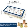 Kit de 230 tuercas de remache métricas, M3-M12, chapado en