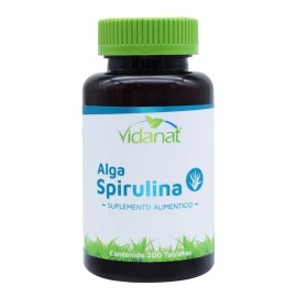 Alga Spirulina Vidanat 200 Tabletas 400mg