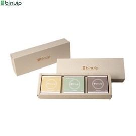 BINUIP Soap Gift 3pcs 315g, Type 1#$%Type 2#$%Type3:Sweet Pumpkin-Sweet Pumpkin-Chlorella