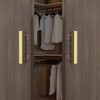 homdiy 10 Pack Adjustable Brushed Brass Cabinet Pulls 1" to