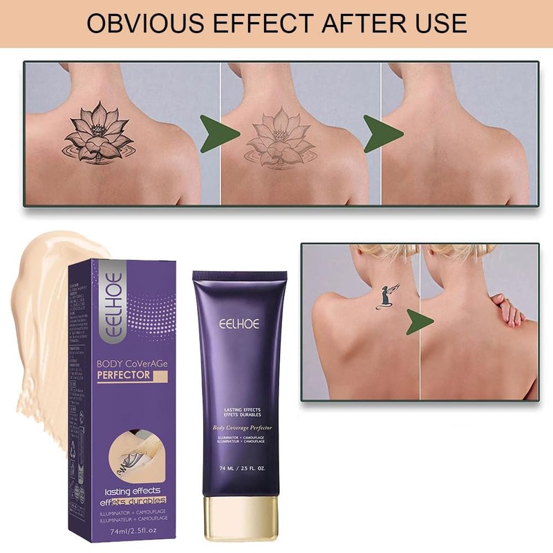 Body Concealer Waterproof,Body Concealer Full Coverage,Makeup Foundation,Waterproof Tattoo Cream for