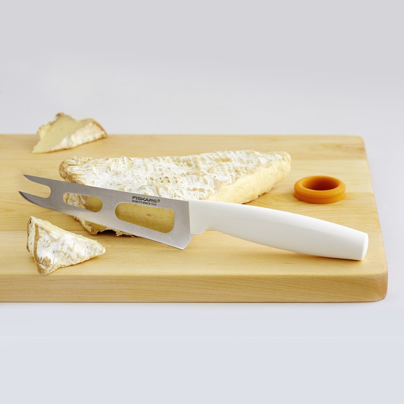 Fiskars Käsemesser, Gesamtlänge: 24 cm, Qualitätsstahl/Kunststoff, Weiß, Functional Form, 1015987