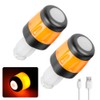 2pcs Electric Scooter Handlebar Lights LED Warning Light Handlebar Plug